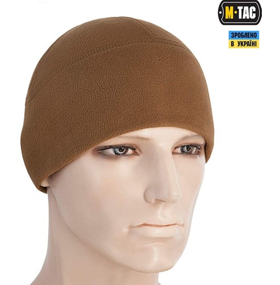 Skullies & Beanies Skull Cap Fleece 330 Winter Hat Mens Military Watch Tactical Beanie - Coyote Brown - CI18L4ZRMOI