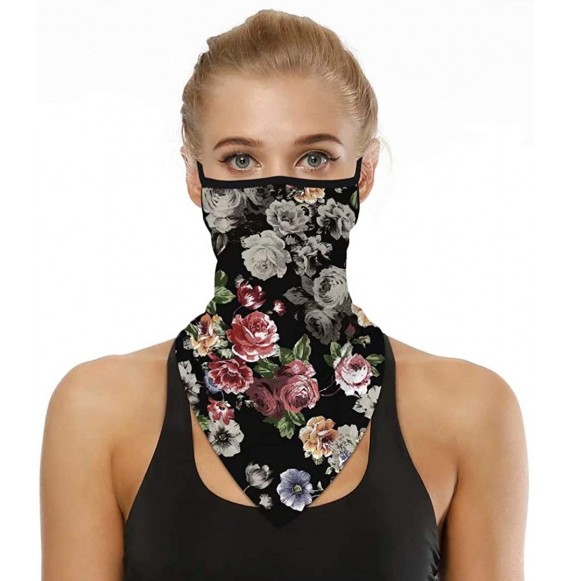 Balaclavas Face Scarf Bandana Ear Loops Face Mask Rave Balaclava Men Women Neck Gaiters Dust Wind Motorcycle Mask Headwear - ...