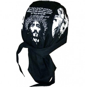 Skullies & Beanies Christian Doo-Rag with Sweatband Motorcycle Skull Cap Bikers Do-Bandana - John 3-16 Jesus Christ Crown of ...