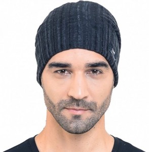 Skullies & Beanies Men Slouch Hollow Beanie Thin Summer Cap Skullcap B018h - 018s-black1 - C418S798YEX