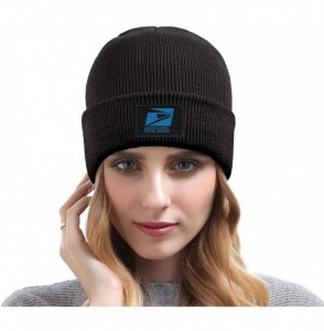 Skullies & Beanies Adult Stretchy Solid Color Knit Beanies Hats USPS-United-States-Postal-Service-Logo-Headwear for Mens Wome...