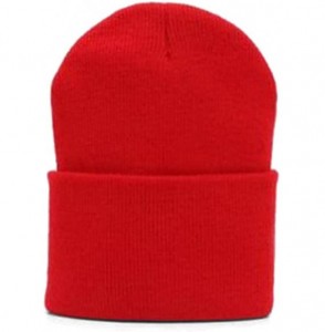 Skullies & Beanies Solid Winter Long Beanie (Comes in Many - Red - C7112KF62AV