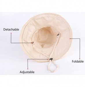 Sun Hats Women Large Brim Sun Hats Packable Foldable UV Protection Bucket Hats - Yellow - CM18QCZUEX5