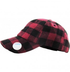 Baseball Caps Casual Lumberjack Plaid Suede Corduroy PU Melange Cap Dad Hat 6 Panel Baseball Classic Adjustable Soft - C0184L...