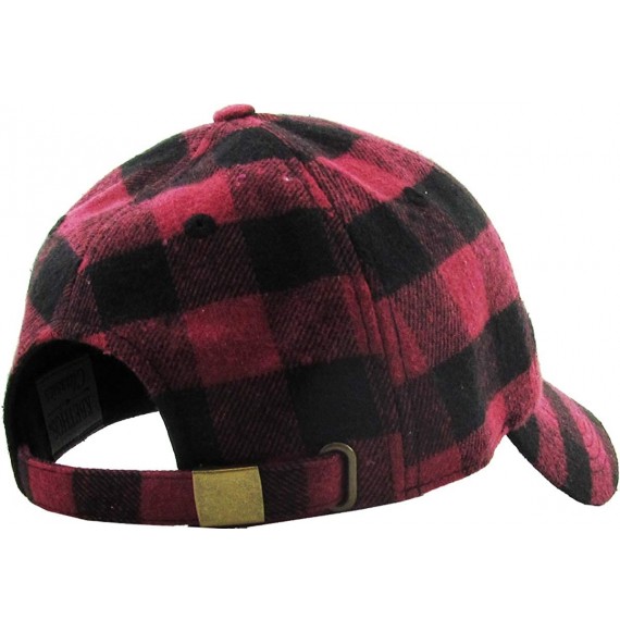 Baseball Caps Casual Lumberjack Plaid Suede Corduroy PU Melange Cap Dad Hat 6 Panel Baseball Classic Adjustable Soft - C0184L...