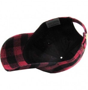 Baseball Caps Casual Lumberjack Plaid Suede Corduroy PU Melange Cap Dad Hat 6 Panel Baseball Classic Adjustable Soft - C0184L...