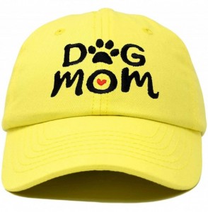 Baseball Caps Dog Mom Baseball Cap Women's Hats Dad Hat - Minion Yellow - C618KWHM3DQ