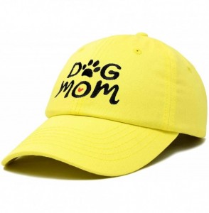 Baseball Caps Dog Mom Baseball Cap Women's Hats Dad Hat - Minion Yellow - C618KWHM3DQ