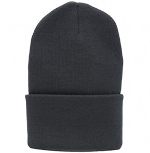 Skullies & Beanies Solid Winter Long Beanie (Comes in Many - Black - CQ112KEZ85N