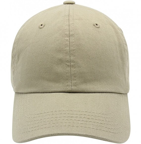 Baseball Caps Baseball Cap for Men Women - 100% Cotton Classic Dad Hat - Khaki - C218EE4GZ3O