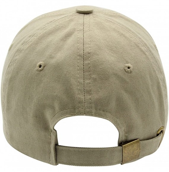 Baseball Caps Baseball Cap for Men Women - 100% Cotton Classic Dad Hat - Khaki - C218EE4GZ3O