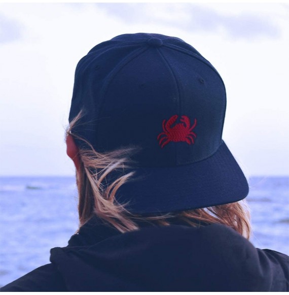 Baseball Caps Custom Baseball Cap Crab Style C Embroidery Acrylic Dad Hats for Men & Women - Purple - CJ18SDLK9XT