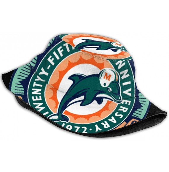 Baseball Caps Men and Women General Caps Bucket Cap Miami Dolphins Fashion Hat Cotton Fisherman's Hat Black - CR193OOMH57