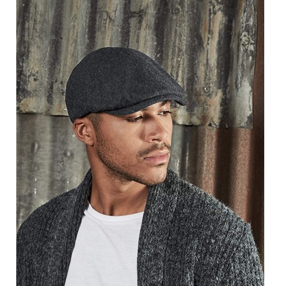 Newsboy Caps Newsboy Cap - Flat Cap - Baker Boy Hat - Gatsby Men's Hat - Peaky B Shelby Cap - Charcoal Marl Fc - C318NYN0WNM