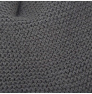 Skullies & Beanies Men Winter Skull Cap Beanie Large Knit Hat with Thick Fleece Lined Daily - C - Black - CT18ZD5Q6XR