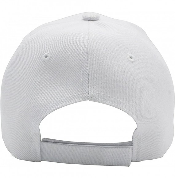 Baseball Caps Alien Face Head Hat - White Adjustable Cap - CH18CY7CYCG