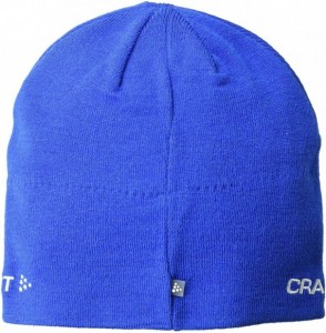 Skullies & Beanies Craft Knit Race Running Training Sport Beanie Hat - Blue/Grey - CY11LKEX49V