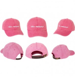 Baseball Caps Alpha Omicron Pi (N) Sorority Baseball Hat Cap Cursive Name Font AOII - Hot Pink - C6188TY6CK5