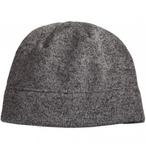 Skullies & Beanies Heathered Knit Beanie - Grey Heather/Black - CF119WU60EL