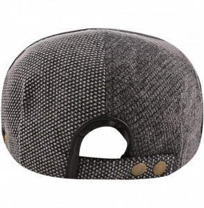 Newsboy Caps Men Beret Hat Cotton Buckle Adjustable Newsboy Hats Cabbie Gatsby Cap - Hat-t6-grey - CS18Y65RU72