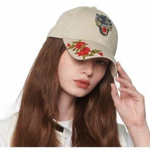 Baseball Caps Women's Cotton Dad Hat Baseball Golf Cap with Adjustable Buckle Closure - B0203_khaki - CT18GNL0Q0A