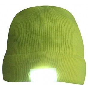 Skullies & Beanies 5 LED Knit Flash Light Beanie Hat Cap for Night Fishing Camping Handyman Working - Fluorescence - C812O13P78Q