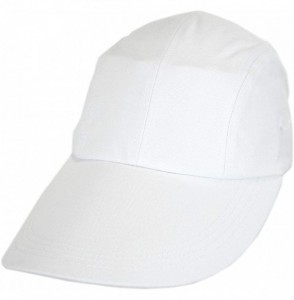 Baseball Caps Long Bill Baseball Cap - White - CX193YK9SI2