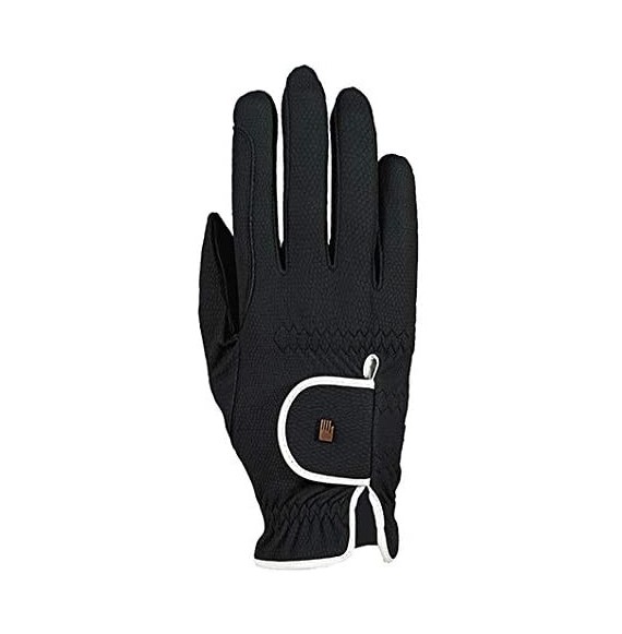 Newsboy Caps ladies contrast riding gloves LONA - Black-white - C511968MURF