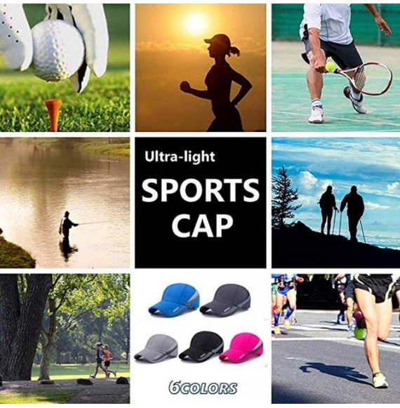 Baseball Caps Outdoor Sun Visor Hats Lightweight Waterproof Breathable Sports Hat UPF50+ Ultra Thin Cooling Baseball Hats - C...