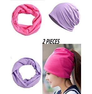 Skullies & Beanies Fashion Oversized Multifunctional Headwear Slouchy Beanie Hat for Men/Women (2-Pack) - Y10 - CJ18LQC0STG