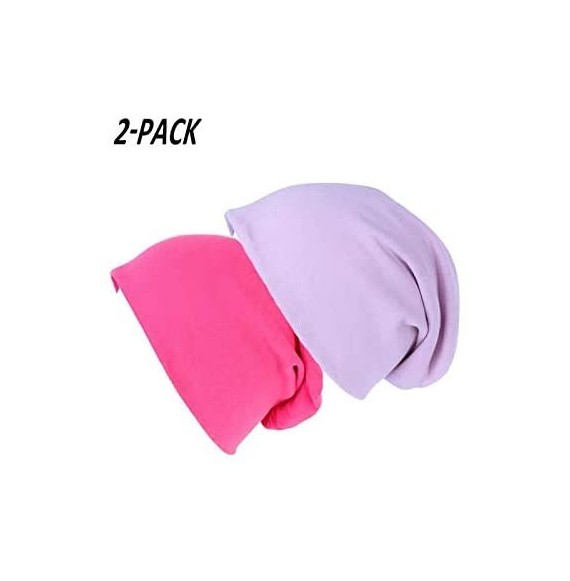 Skullies & Beanies Fashion Oversized Multifunctional Headwear Slouchy Beanie Hat for Men/Women (2-Pack) - Y10 - CJ18LQC0STG