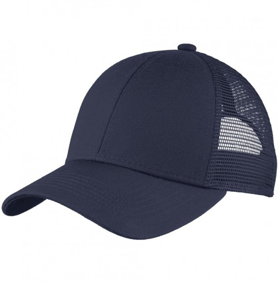 Baseball Caps Adjustable Mesh Back Cap. C911 - True Navy - CU17YLIL337