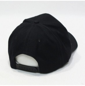 Baseball Caps Premium Plain Wool Blend Adjustable Snapback Hats Baseball Caps - Rt Black - CN12MX4X1UM