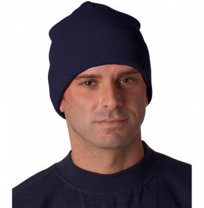 Skullies & Beanies Heavy Weight Cuffed Knit Cap - Navy - CU18CKN4MGK