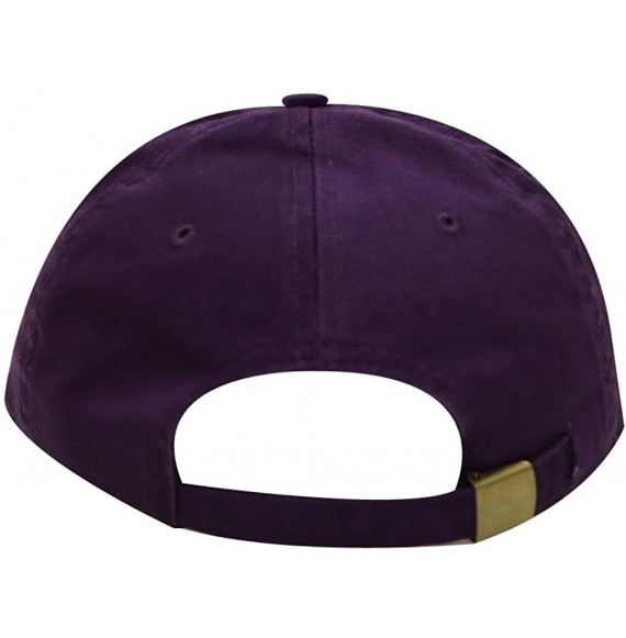 Baseball Caps Cute Popcorn Cotton Baseball Dad Cap - Purple - CK1832ZUZKT