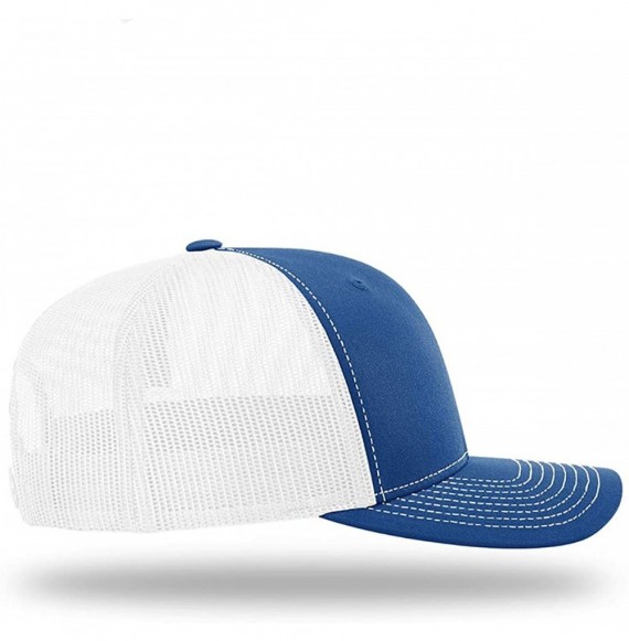 Baseball Caps Trump Train Hat with Mesh Back - Royal Blue / White Mesh - CX192U6RMXU