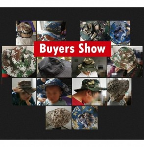 Skullies & Beanies Outdoor Boonie Hat Foldable Military Cap Wide Brim Breathable Safari Fishing Hats UV Protection hat Sun Ha...