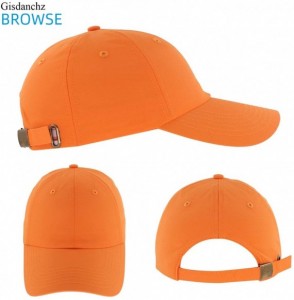 Baseball Caps 7-7 1/2 Quick Dry Breathable Ultralight Running Hat for Sport - Pure - Orange - CJ18UXM3TX2