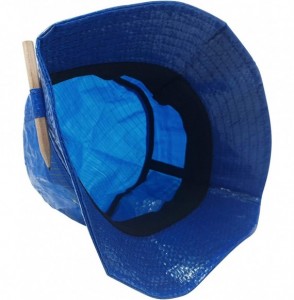 Bucket Hats IKEA Bucket Hat with Pencil Handmade Cap Fashion Street Wear Blue - CK18ZZS9SMW