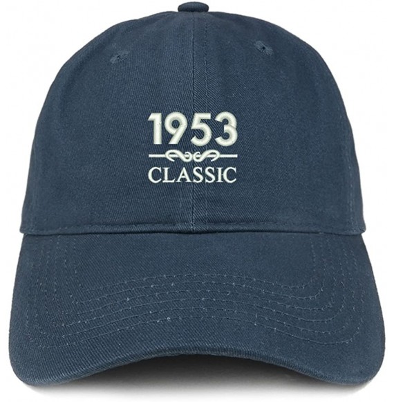 Baseball Caps Classic 1953 Embroidered Retro Soft Cotton Baseball Cap - Navy - CU18D024UI9