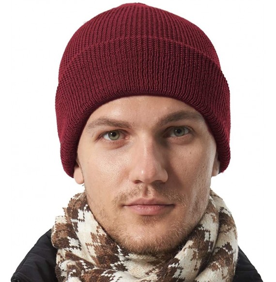 Skullies & Beanies Beanie Hat Warm Soft Winter Ski Knit Skull Cap for Men Women - Tc1wcdb-red - CE18L8GMOCE