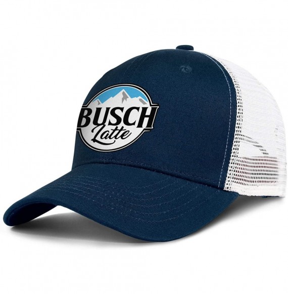 Baseball Caps Dad Busch-Light-Busch-Latte-Beer- Strapback Hat Fashion mesh Caps - Navy-blue-13 - CC18RC70N6X