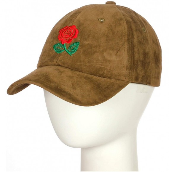 Baseball Caps Embroidery Classic Cotton Baseball Dad Hat Cap Various Design - Big Rose Olive - CP186Y655U7