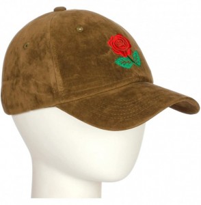 Baseball Caps Embroidery Classic Cotton Baseball Dad Hat Cap Various Design - Big Rose Olive - CP186Y655U7