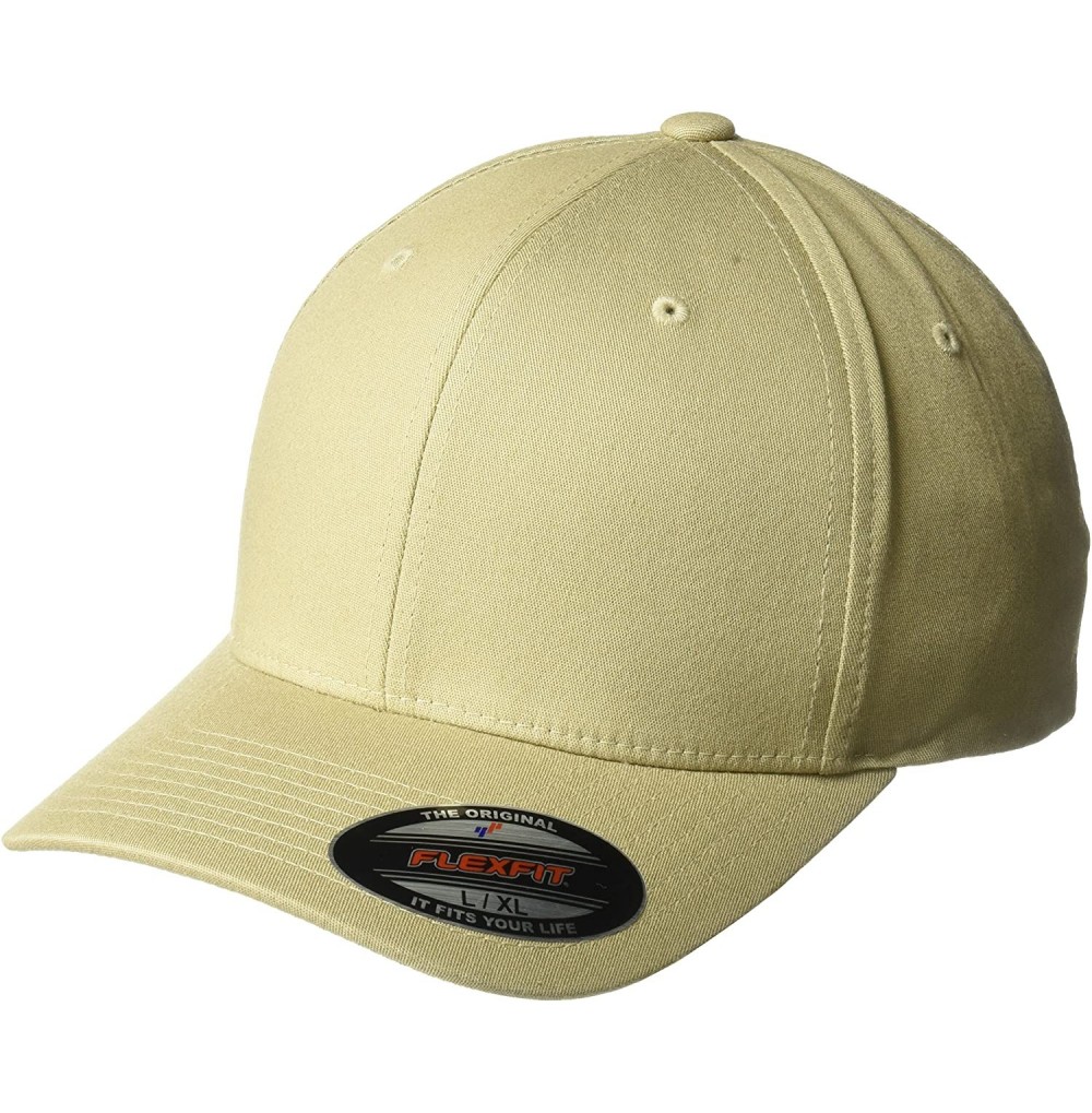 Baseball Caps Premium Original Blank Cotton Twill Fitted Hat - C911NX6MF3F