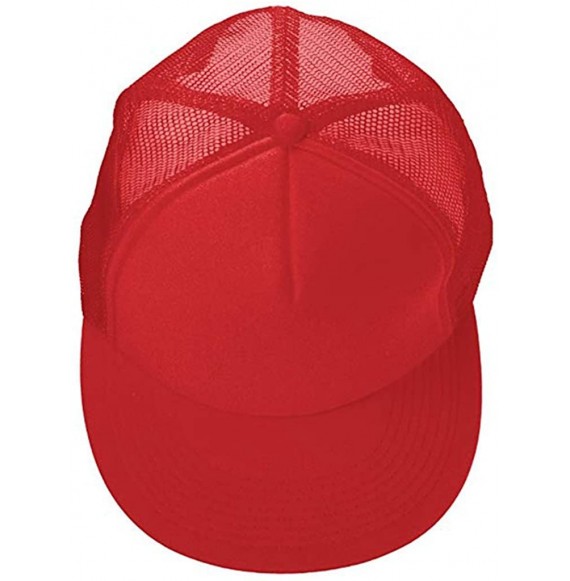 Baseball Caps Classic Cotton Adjustable Baseball Plain Cap-Custom Hip Hop Dad Trucker Snapback Hat - T-red - C117Y0OQ9GD