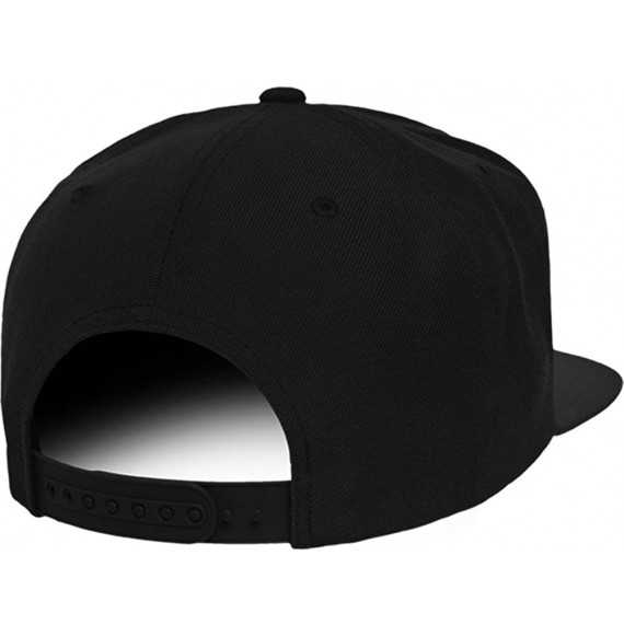 Baseball Caps Slay Embroidered Flat Bill Snapback Adjustable Cap - Black - CV12NSF8BRX