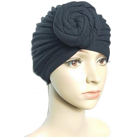 Skullies & Beanies 4Packs 3Packs Pattern Headwrap Pre Tied - Purple and Black - CH192MSZUZK