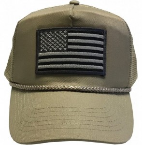 Baseball Caps Flag of The United States of America Adjustable Unisex Adult Hat Cap - Khaki/Mesh - C5184YU8IRI