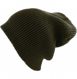 Skullies & Beanies Corduroy Slouchy Knit Beanie Warm Winter Skater Ski Hip-hop Hat - Green - C911PKZLIPN